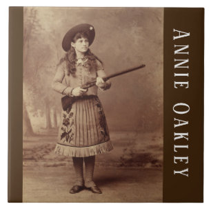 Annie Oakley Sharpshooter  Ceramic Tile