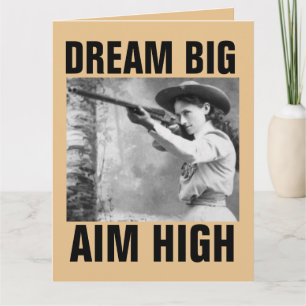 ANNIE OAKLEY WITH GUN, BIRTHDAY COWGIRL CARDS