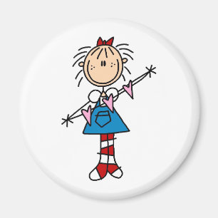 Annie With Hearts Magnet