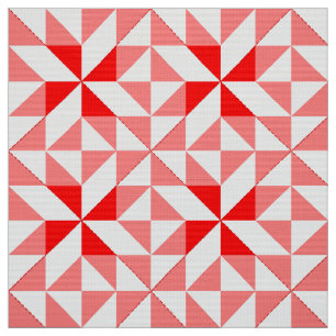 Annie's Choice Block Quilt Pattern in Red Fabric