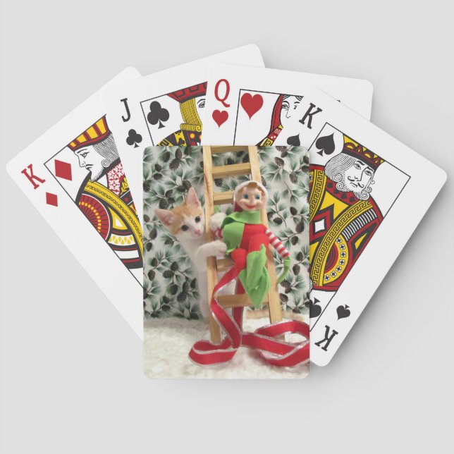 Annie's Christmas Playing Cards - Cat/ Kitten (Back)