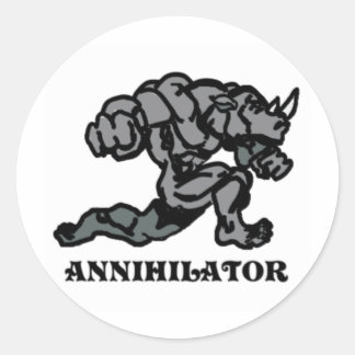 ANNIHILATOR CLASSIC ROUND STICKER