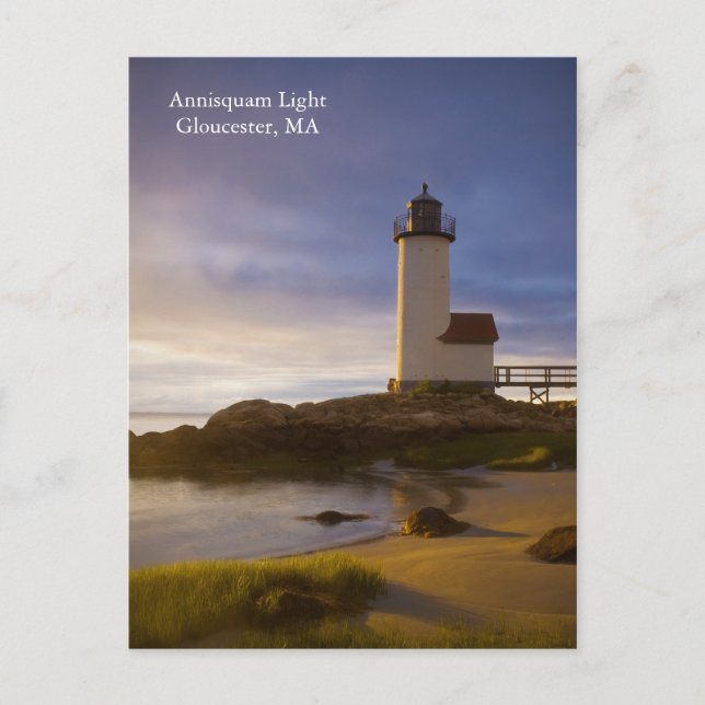 Annisquam Light Gloucester, MA Postcard (Front)