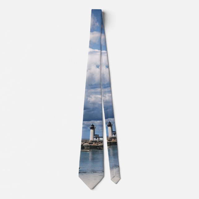 Annisquam Lighthouse, Gloucester MA c1904 Tie (Front)
