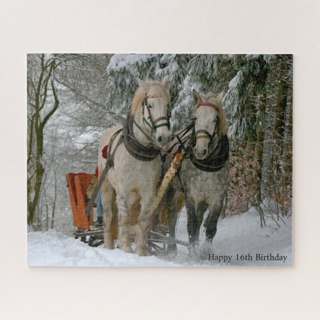 Anniversaire 16 ans. Puzzle (Horizontal)