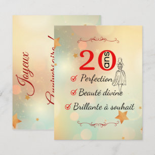 anniversaire 20 ans beauté divine
