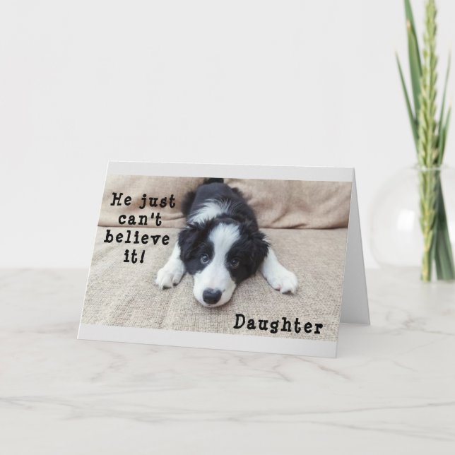 ANNIVERSAIRE "21E" DE LA FILLE AVEC Carte D'AMOUR (Devant)