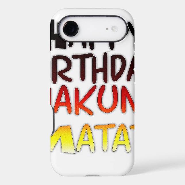 Anniversaire allemand Hakuna Matata Art Imprimer (Verso)