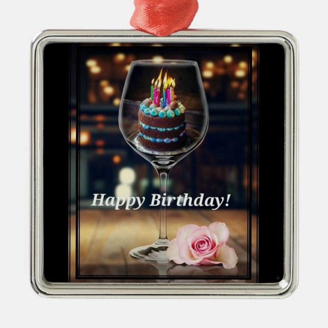 ***ANNIVERSAIRE AMOUREUX ET COOL*** ORNEMENT (Devant)