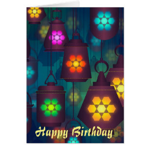 Anniversaire Arabe de Marocain de lanternes