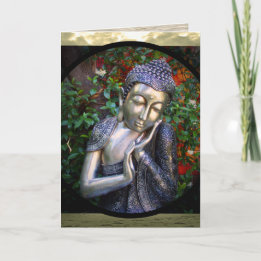 Anniversaire argenté de la carte | Bouddha