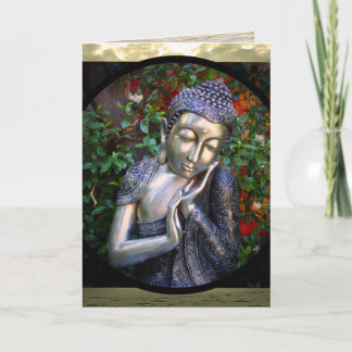 Anniversaire argenté de la carte | Bouddha