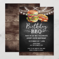 Anniversaire BBQ 30e anniversaire Invitation