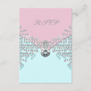 Anniversaire bleu turquoise RSVP de sweet sixteen