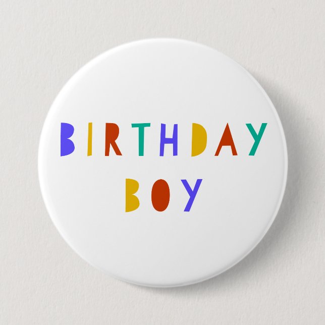 Anniversaire Boy Pin Badge Accessoire C'est mon an (Devant)