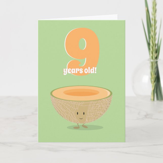 Anniversaire Cantaloupe | Carte d'anniversaire (Devant)