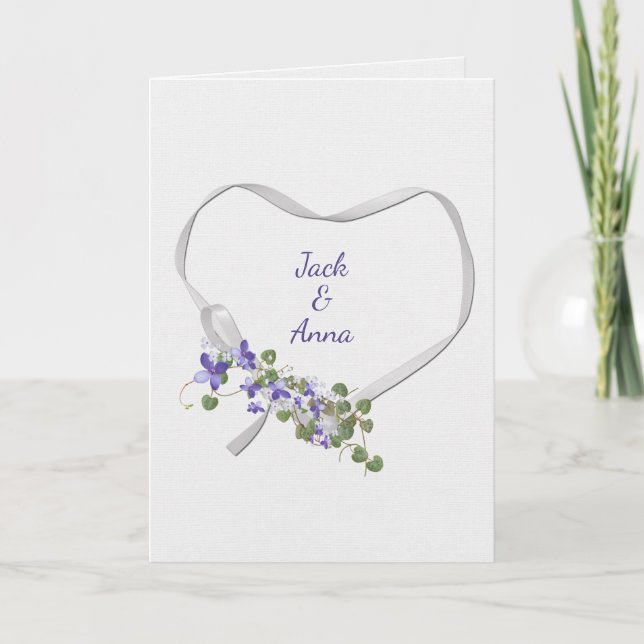 Anniversaire Careur de ruban avec carte de fleurs (Devant)