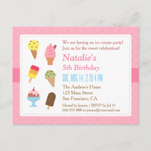 Anniversaire Coloré, Cartes d'invitation pour une 