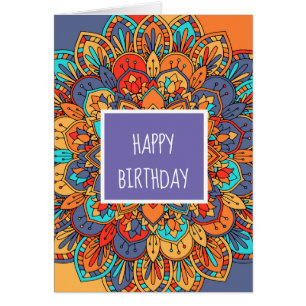 Anniversaire coloré du Mandala marocain