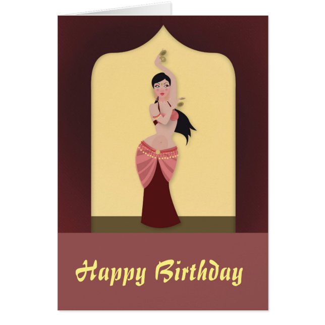 Anniversaire de Belly Dancer Moyen-Orient (Devant)