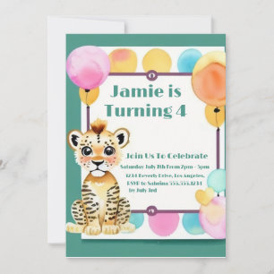 Anniversaire de enfant avec invitation d'un petit