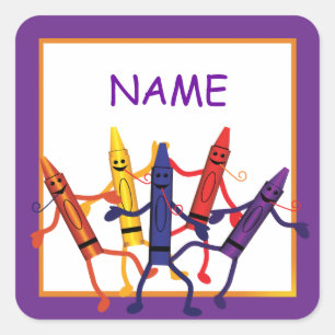 Anniversaire de enfant Crayon Nom du parti Sticker