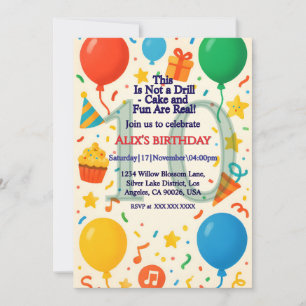 Anniversaire de enfant Invitation - Ballons et Fun