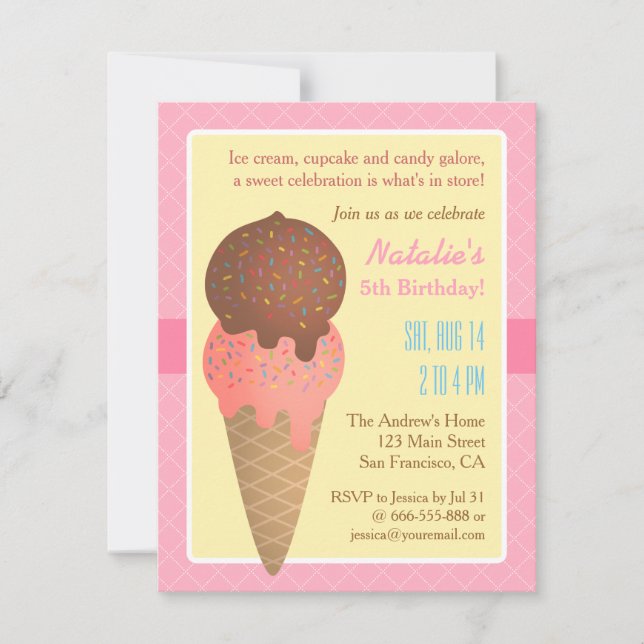 Anniversaire de enfant, invitations à des fêtes de (Devant)