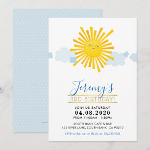 ANNIVERSAIRE DE ENFANT PARTY INVITATION kawaii le