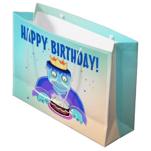 Anniversaire de Frankie ! (grand) sac cadeau