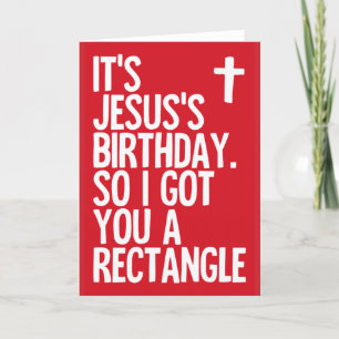 Anniversaire de Jésus - drôle de carte de Noël