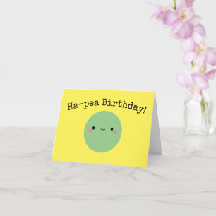 Anniversaire de Kawaii Ha-Pea   Carte