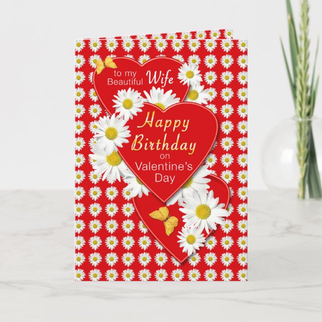 Anniversaire de la femme Carte Saint Valentin (Devant)