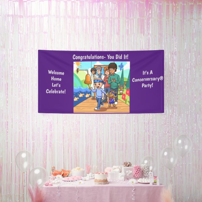 Anniversaire de la fête sans cancer Vinyl Bannière (Fête)