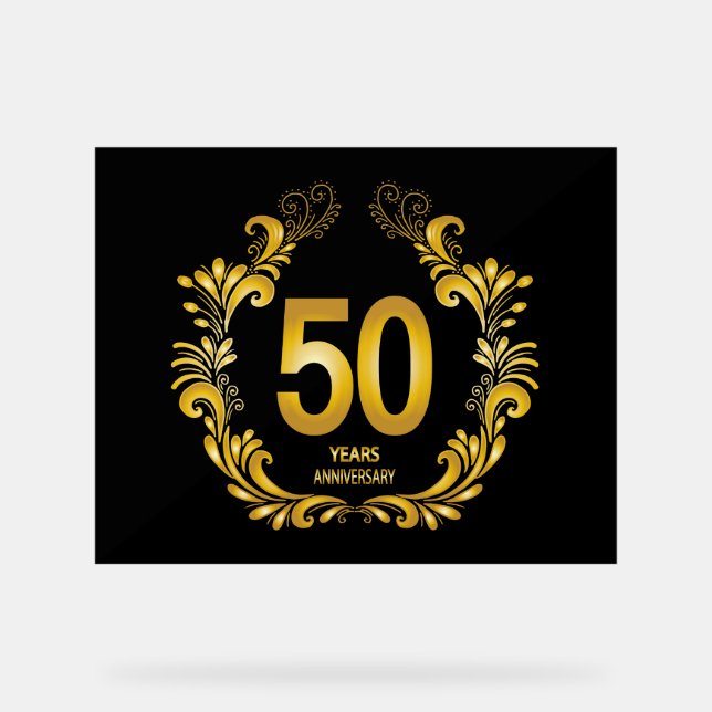 Anniversaire de la Parties scintillant d'or de 50  (Recto)