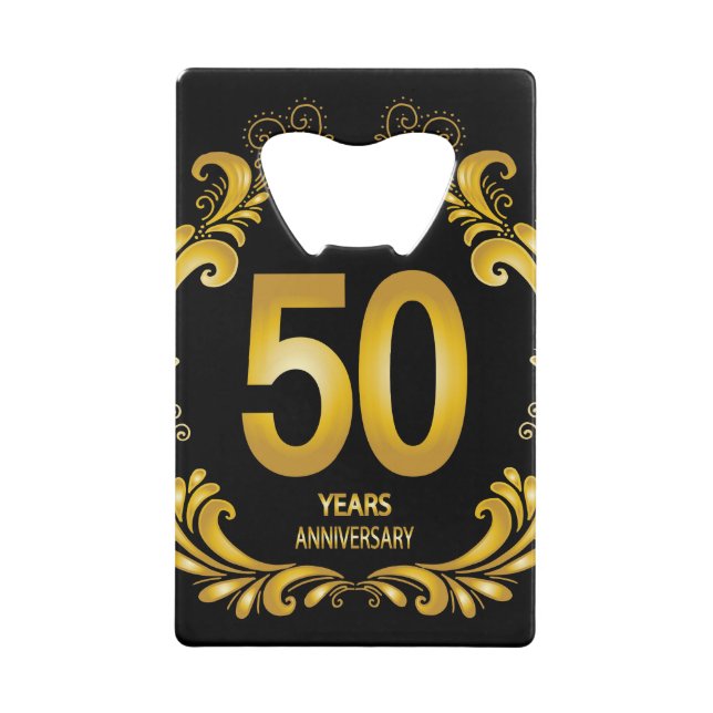 Anniversaire de la Parties scintillant d'or de 50  (Devant)