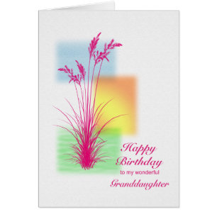 Anniversaire de la petite-fille, scène d'herbe