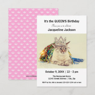Anniversaire de la Reine - Invitation d'anniversai