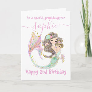 Anniversaire De La Sirène Sous La Carte Mer