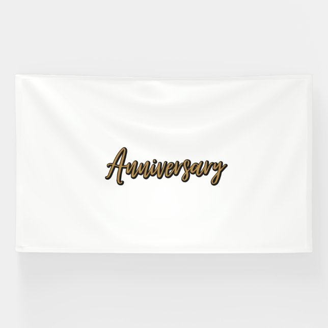 Anniversaire d'or 6x10 Bannière de vinyle (Horizontal)