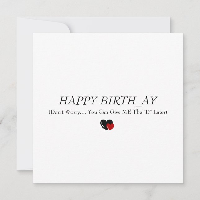 Anniversaire drôle pour mari\ petit ami carte de r (Devant)