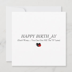 Anniversaire drôle pour mari\ petit ami carte de r