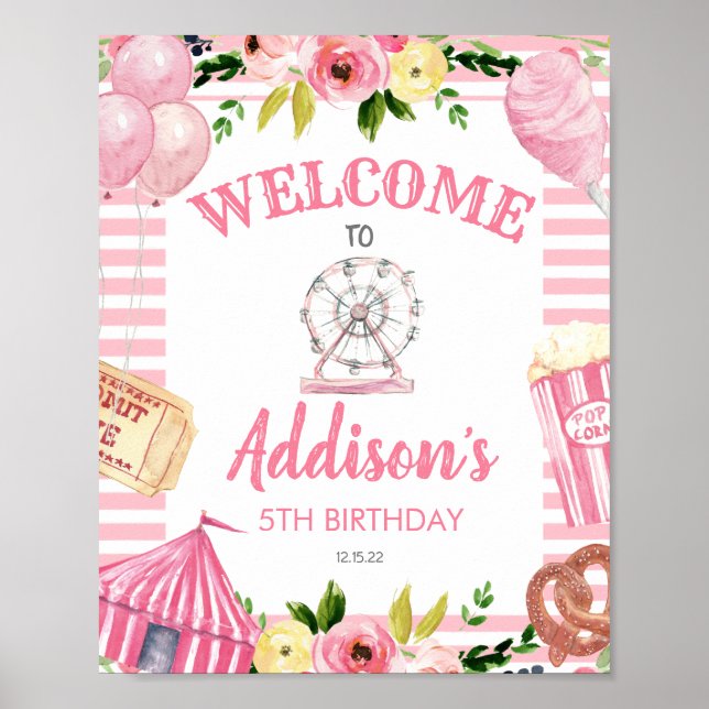 Anniversaire du Carnaval, Affiche de bienvenue de  (Devant)