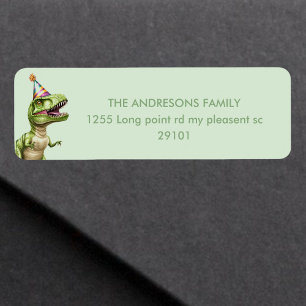 Anniversaire du dinosaure à trois rapports Green