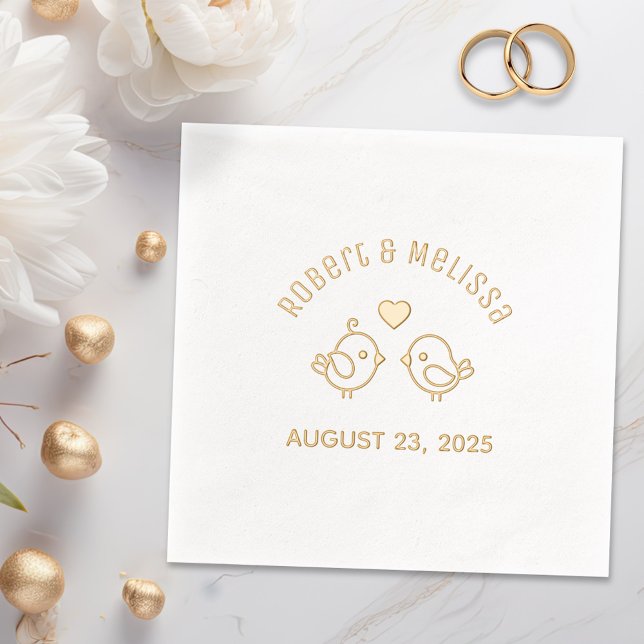 Anniversaire du Mariage Couple Lovebirds (Créateur téléchargé)