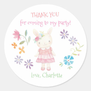 Anniversaire Favoriser Stickers Girl Anniversaire