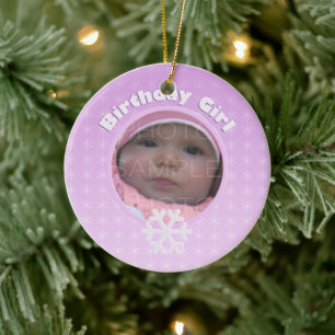 Anniversaire Fille Hiver Onederland ornement
