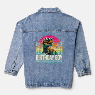 Anniversaire Garçon T-Rex Retro Sunset Cool Vintag