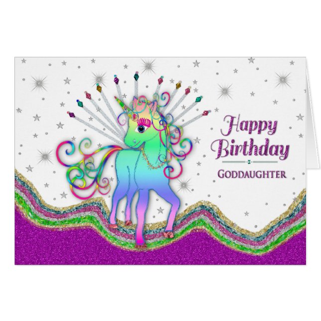 Anniversaire, Godgirl, Unicorns et Rainbows (Devant horizontal)