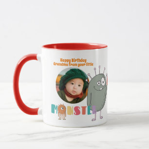 Anniversaire GRANDMA PHOTO MUG ENFANTS Petits mons